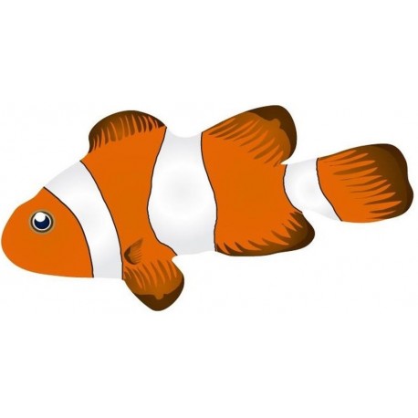 Sticker poisson clown mer