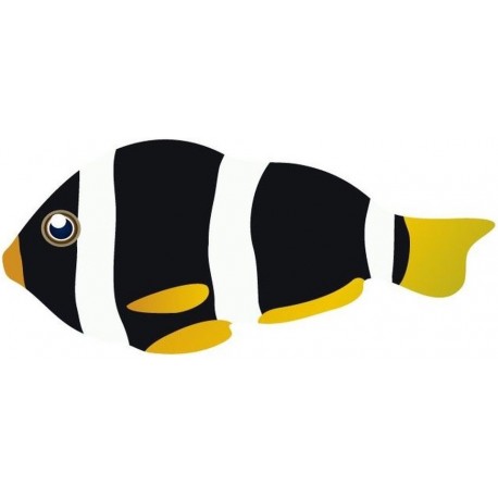 Sticker poisson noir