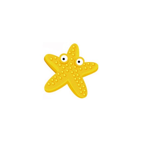 Sticker étoile mer jaune