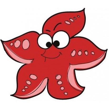 Sticker étoile mer rouge