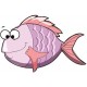 Sticker poisson rose