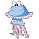 Sticker poisson meduse rigolote