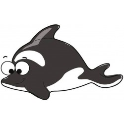 Sticker poisson orque