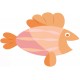 Sticker poisson beige