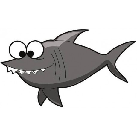 Sticker poisson requin