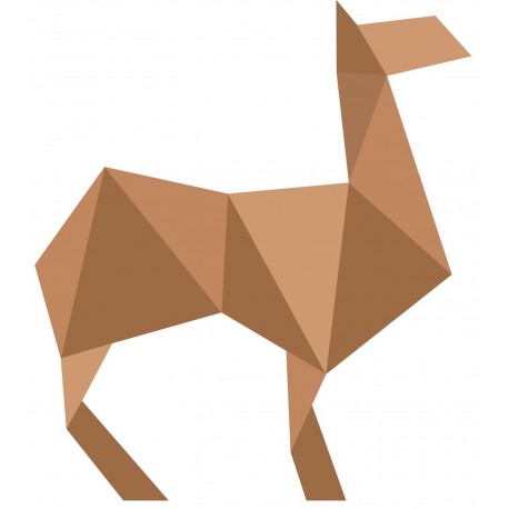 Sticker origami chamau