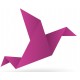 Autocollant origami oiseau