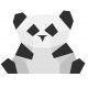 Sticker origami panda