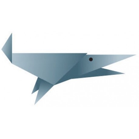 Sticker origami baleine