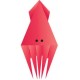Sticker origami calamar