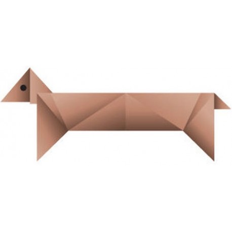Autocollant origami chien
