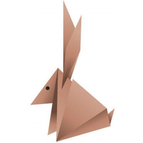Sticker origami lapin