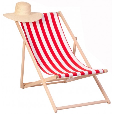 Sticker plage chaise longue