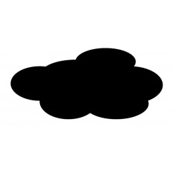 Sticker Nuage noir