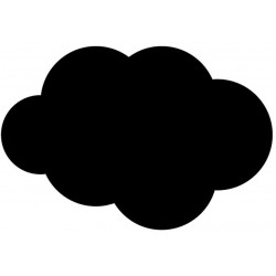 Sticker Nuage noir