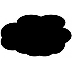 Sticker Nuage noir