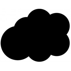 Sticker Nuage noir