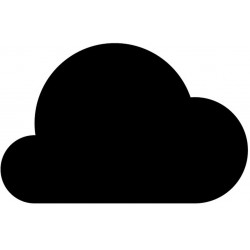 Sticker Nuage noir