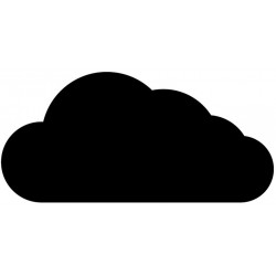 Sticker Nuage noir