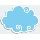 Sticker Nuage bleu