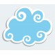 Sticker Nuage bleu