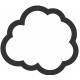 Sticker Nuage blanc