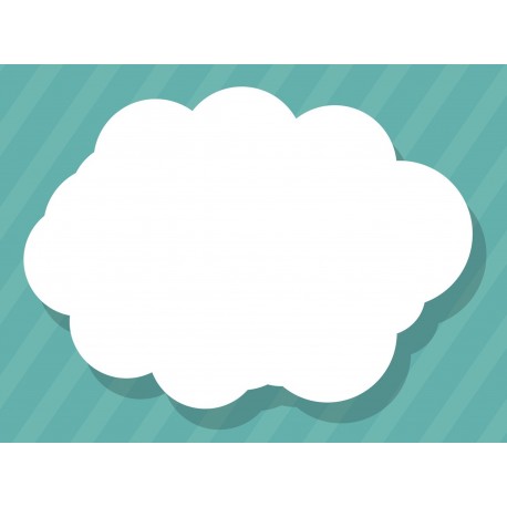 Sticker Nuage blanc