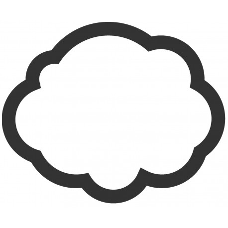 Sticker Nuage blanc