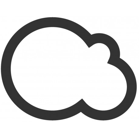 Sticker Nuage blanc