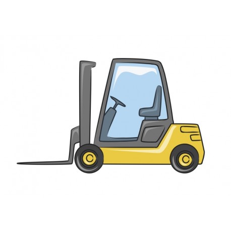 Sticker machine de chantier elevateur