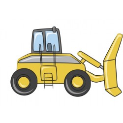 Sticker machine de chantier