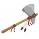 Sticker indien hache plume