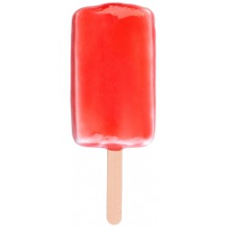 Sticker Glace batonnet rouge