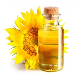 Sticker Fleur tournesol avec huile