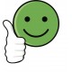 Sticker Emoji vert content
