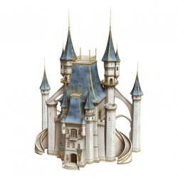Sticker princesse chateau rose