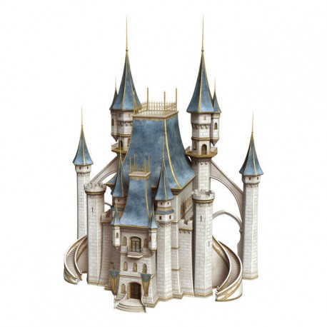 Sticker princesse chateau rose