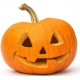 Sticker citrouille orange halloween