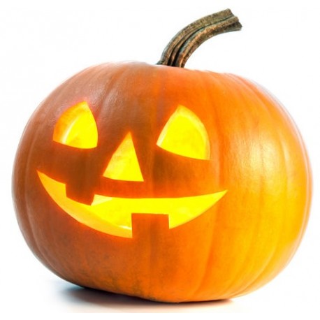 Sticker citrouille orange halloween