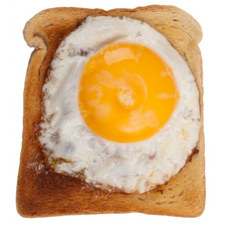 Sticker deco tartine de pain oeuf