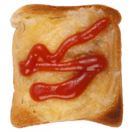 Sticker pain fromage sauce tomate