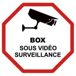 Sticker Box sous vidéo surveillance