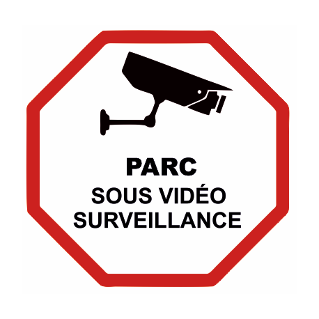 Sticker Parc sous vidéo surveillance