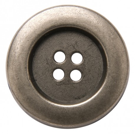 Sticker mural bouton argent