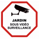 Sticker Jardin sous vidéo surveillance