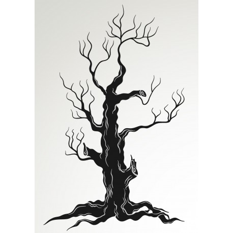 Sticker arbre nue hivers