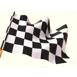 Sticker circuit drapeau damier