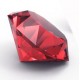 Autocollant diamant ruby rouge