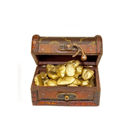 Sticker coffre pépite d'or