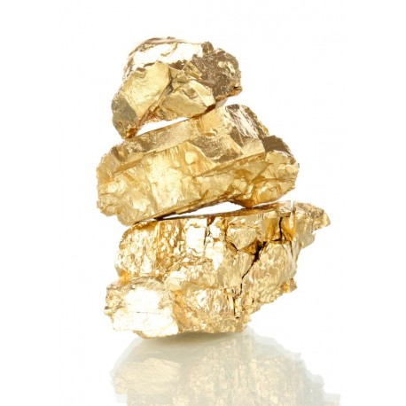 Sticker mural pépite d'or